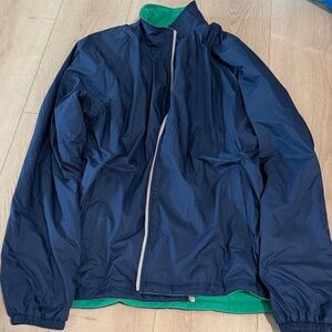 Peter Millar Navy and Green Windbreaker